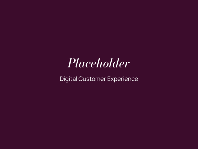 Placeholder Digital Customer Experience